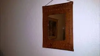Miroir cuir 