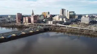 Hartford, Connecticut (4K Drone Footage)