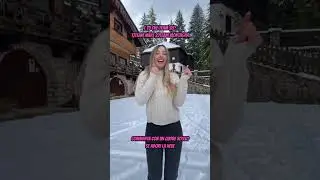 VIOLA SILVI E IL SUO PRIMO TREND SULLA NEVE #tiktok #perte #ilrosso #duet #webboh #greenscreen