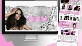 Premade Wix Hair Extensions Business Website Template Design