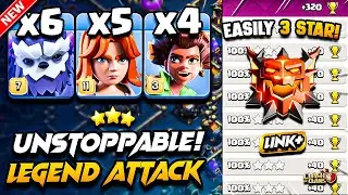 TH17 Attack Strategy With (ROOT RIDER + VALKYRIE + YETI) Clash Of Clans | Town Hall 17 Legend Attack