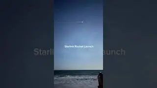 Full Moon Rocket Launch! Apr. 12th  #rocket #launch #Florida #floridabeach  #floridashelling