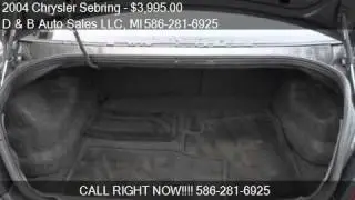 2004 Chrysler Sebring Sedan for sale in Washington Township,