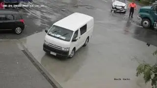 Accident outside Coast 2 Coast Earthmoving - 24082016