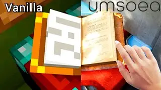 Minecraft Vanilla VS UMSOEA R15 |Graphics comparison (Items, wires, furnitures)