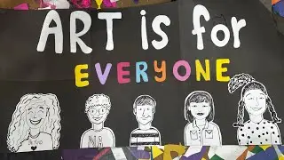 ART Is for Everyone 🎨 | Inclusive School Art Exhibition Display | illustration portraits 