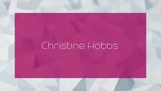 Christine Hobbs - appearance
