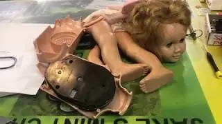 How to fix a cloth chest chatty Cathy doll gabby gabby