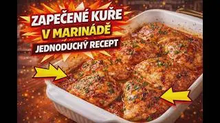 VLOG- Recept na zapečené kuře v marinádě,vyzkoušejte.Nákup potravin na Foodoře,spotřebováno.