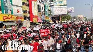 Protests sweep Myanmar to oppose coup and support Aung San Suu Kyi