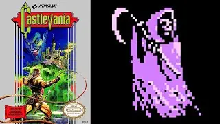 Castlevania (NES) - 5th Boss: Grim Reaper (No Damage, No Upgrades, No Sub Weapons).