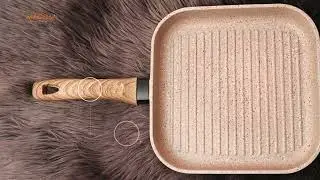 MACclite Butter Scotch Die Cast Non Stick Square Grill Pan, Induction Base