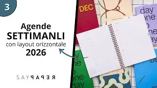 Vi presentiamo tutte le AGENDE SETTIMANALI con LAYOUT ORIZZONTALE per il 2026!