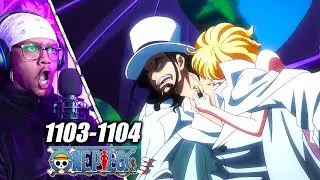 О боже, новый предатель?! STUSSY! | Реакция на эпизоды One Piece 1103 и 1104