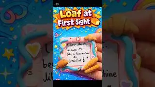 Loaf at First Sight ❤️🍞 | Cute Bread Magnet from Foam Clay
