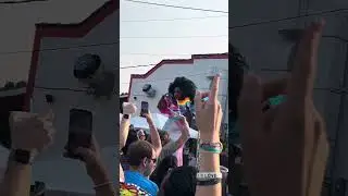 Ebony Addams performing at Hi-Wire Pride Festival 2025