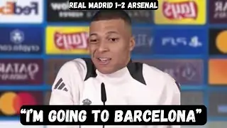 Kylian Mbappe MAKES SHOCK ANNOUNCEMENT after losing- Post Match Interview - Real Madrid 1-2 Arsenal