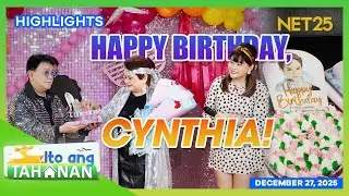Colorful Retro Celebration of our birthday celebrant, Cynthia!