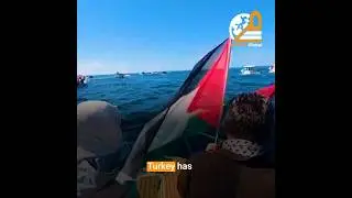 Turkish Flotilla Sail for Gaza #flotilla #israel #palestine #gaza #freepalestine #hamas #turkey