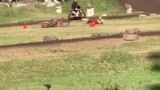 Motocross Crash at Kilcoy - CartWheel
