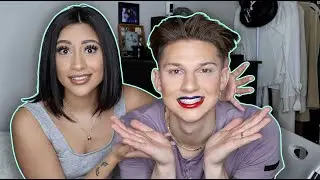GIRLFRIEND DOES BOYFRIENDS MAKEUP | *Gone Very Wrong*