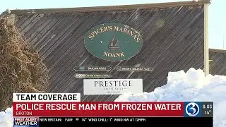 Police rescue man from frozen water in Groton