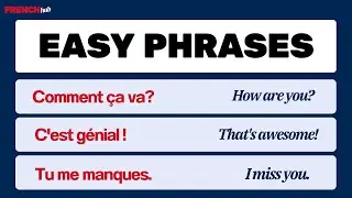 Short and Easy Phrases in French (Used Everyday)