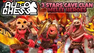 3 STARS CAVE CLAN MELEE HEROES | AUTO CHESS MOBILE #96 | JAY-AR