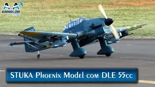 Stuka GIGANTE com motor 55cc no Warbirds RC Forever