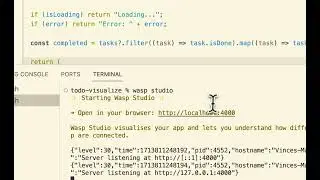 Wasp Studio -- visualize your full-stack app