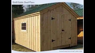 10x10 Garden Shed Plans - Blueprints For A Gable Roof Shed