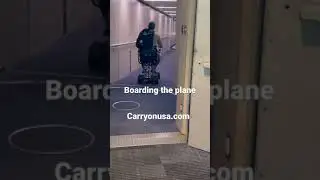 Boarding Airplane with Mobility Scooter #shorts