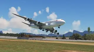 Unbelievable Pilot Control! Boeing 747 Flies Extremely Low Before Landing in Rio de Janeiro 😱✈️