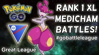 Rank 1 XL MEDICHAM is a Great League BEAST! ft. Serperior, Bastiodon | Pokemon GO Battle League PVP