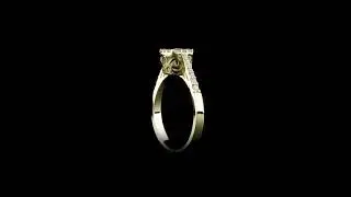 14K Gold Ring 23 Diamonds, Diamond Band Gold Ring, Diamond Ring, Wedding Band, Wedding Ring