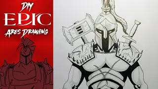 TexasWolfArt: DIY Drawing of Ares from Epic The Musical | God Games