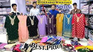 Hyderabad Wholesale New Collection Suits All Variety || Garib Nawaz Suit ||
