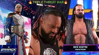 Triple Threat WAR! Drew vs Cody vs Jacob Fatu – Undisputed Title | WWE 2K25