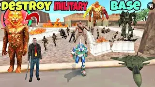 Destroy Military Base । With Mutant Big attack । In Rope Hero । Rope Hero Vice Town