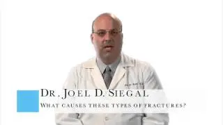 What causes compression fractures?