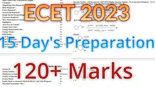 Ecet 2023 In 15 Days Preparation 120+ Mark's