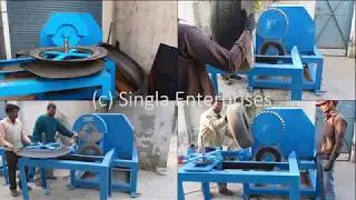 Radial/Nylon Tyre Cutting Machine || Cuts Truck Tyre/Car Tyre || Singla Enterprises || SE-TCM3-18