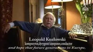 Leopold Kozłowski and Wolfgang Hildebrandt about Peace Mound Center