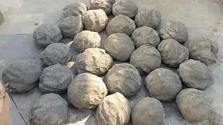 Asmr. Boombastic cement dirt dry crumbling