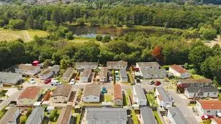 Established residential development in Camberley, Surrey