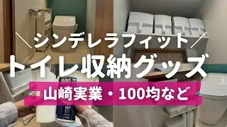 【シンデレラフィット】後付けでも劇的にまとまるトイレ収納アイデア〜山崎実業・100均・吊り戸棚用ボックスの工夫をご紹介【ほどよく生活感を隠す】