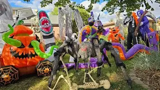 Our New Updated 2023 Halloween Yard Display!