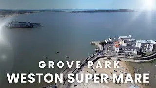 UK 🇬🇧 | Grove Park, Weston Super Mare 4K Aerial Video