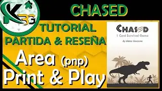 🦖ChasΞd🦖 |Tutorial, Partida & Reseña🔍 | ✂ Area Print and Play ✂