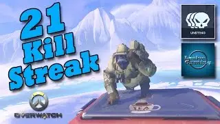 Overwatch Achievements - Winston - Undying - 21 kill streak!